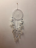 Attrape-rêves blanc & turquoise