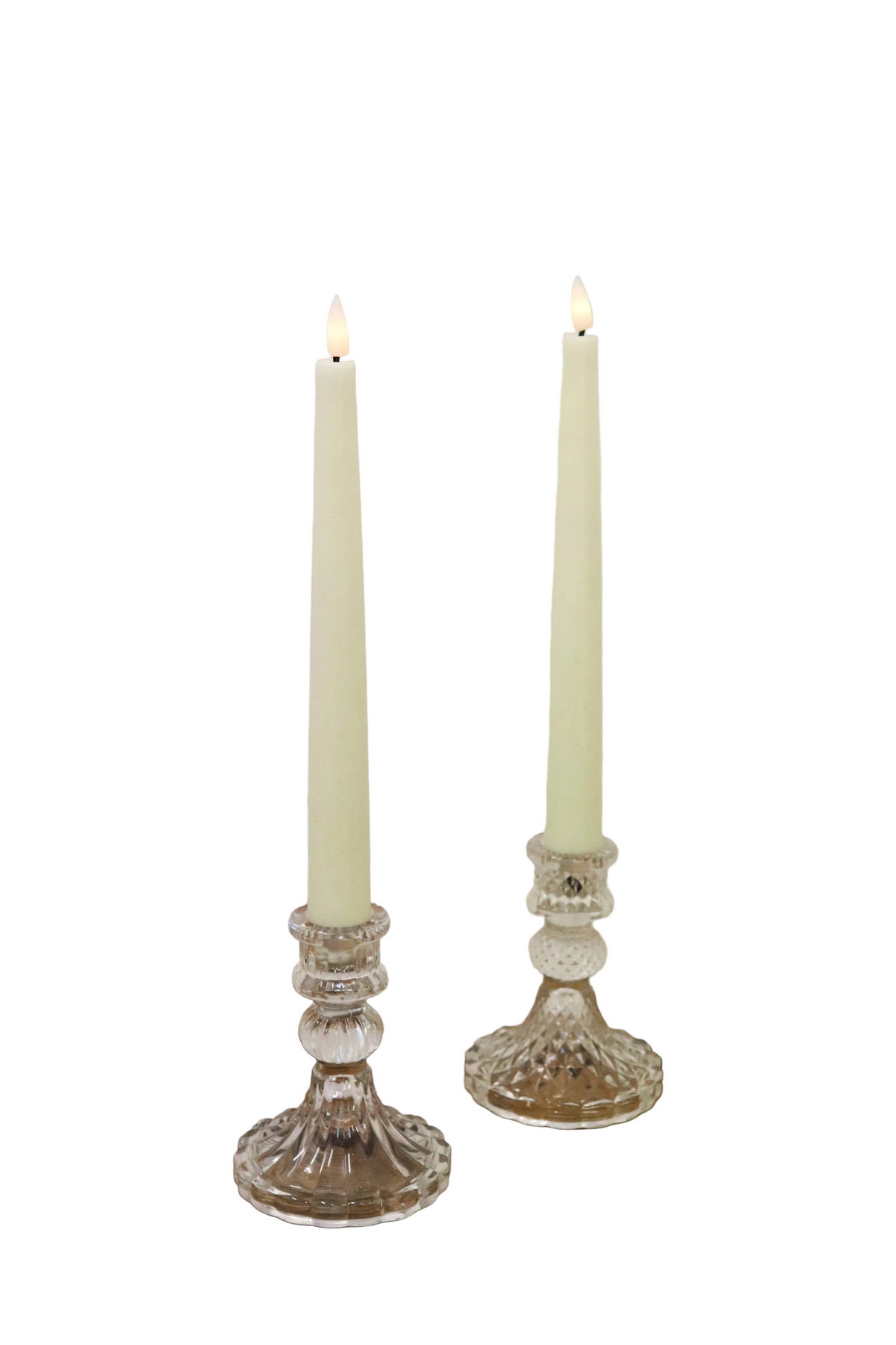 Bougeoirs en verre