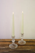 Bougeoirs en verre