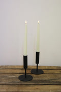 Bougeoirs metal noir (lot de 2)