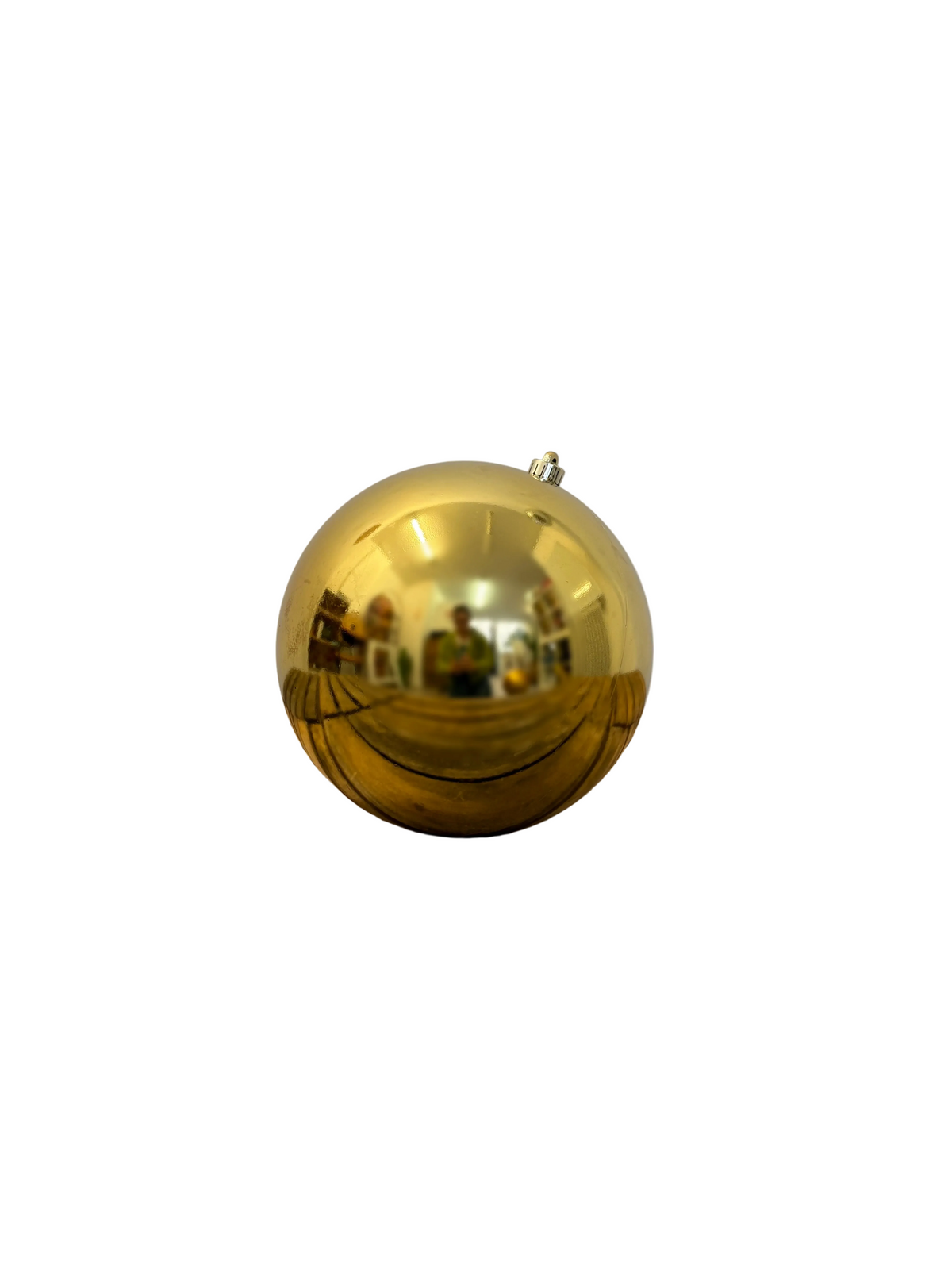 Boule de noël géante or brillant