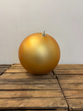 Boule de noël géante or mat