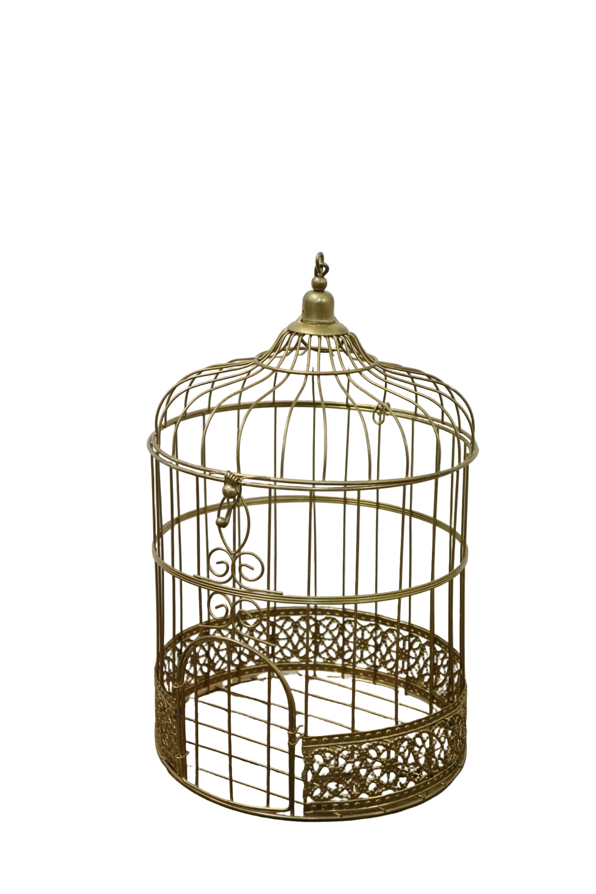 Cage oiseau doré