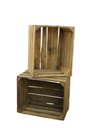 Cagette en bois brut