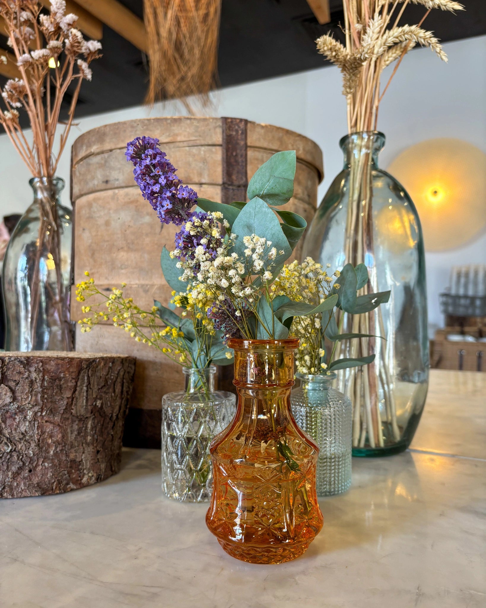 Vase organique en verre