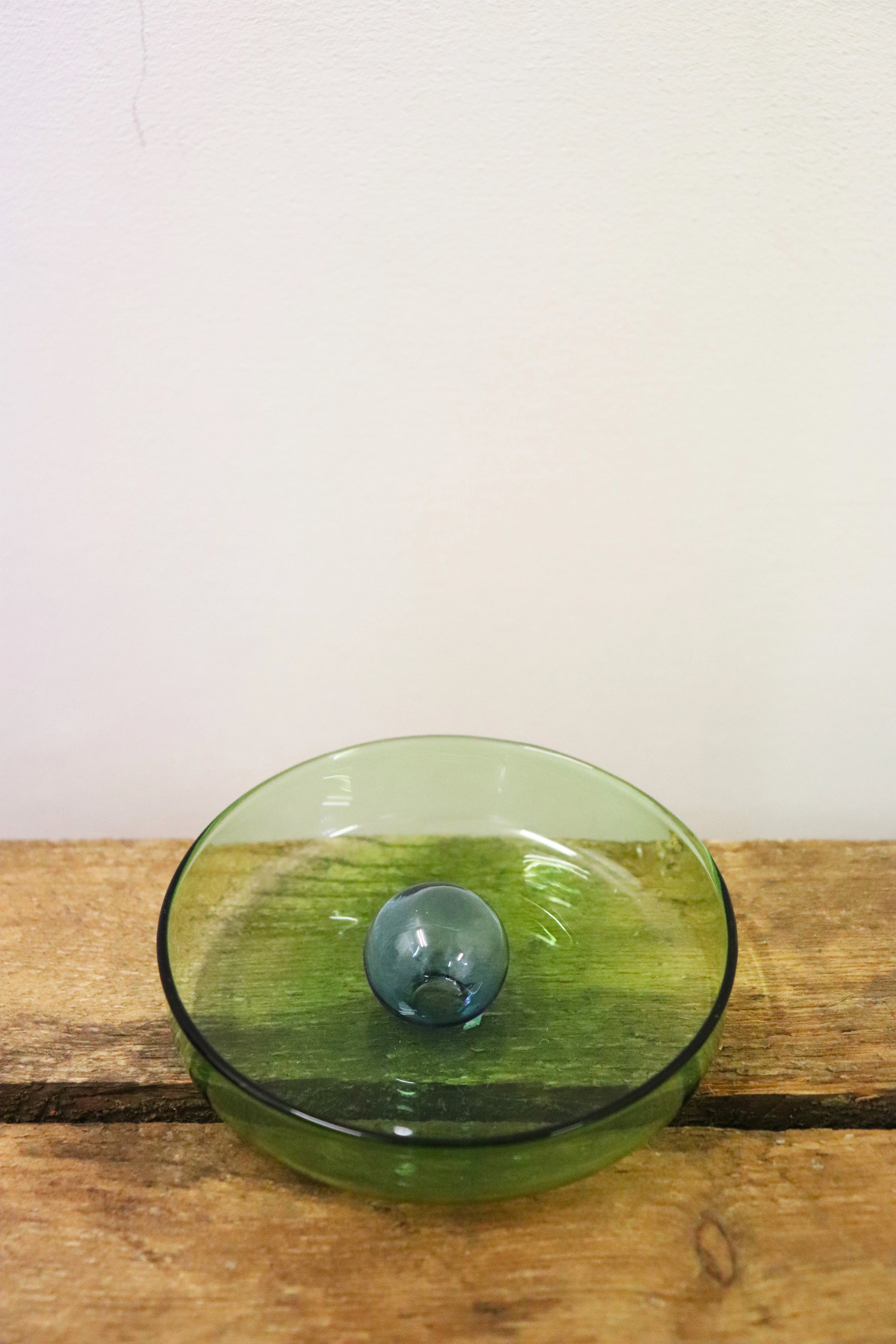 Coupelle à bulle vert-bleu design