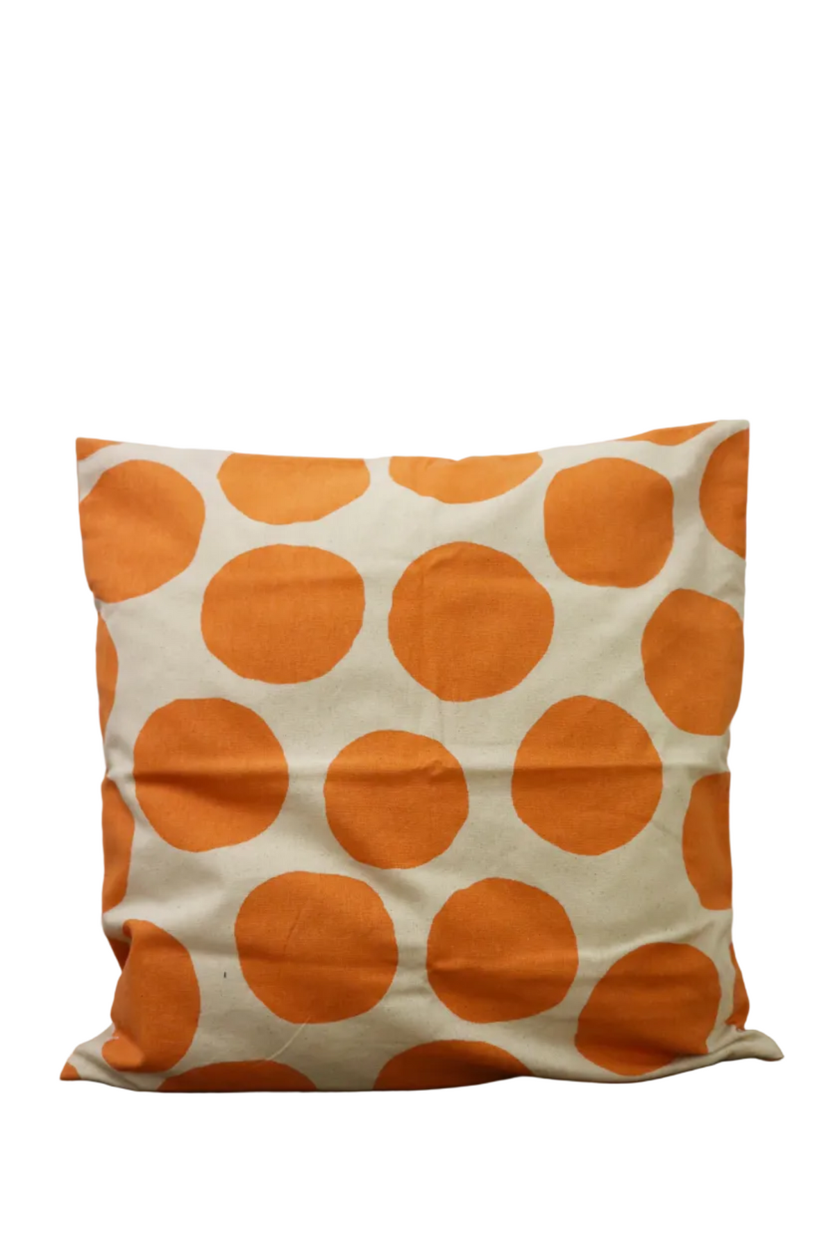 Coussin pois Orange-beige