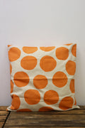 Coussin pois Orange-beige