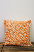 Coussin petits pois Orange-beige