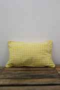 Coussin vichy jaune