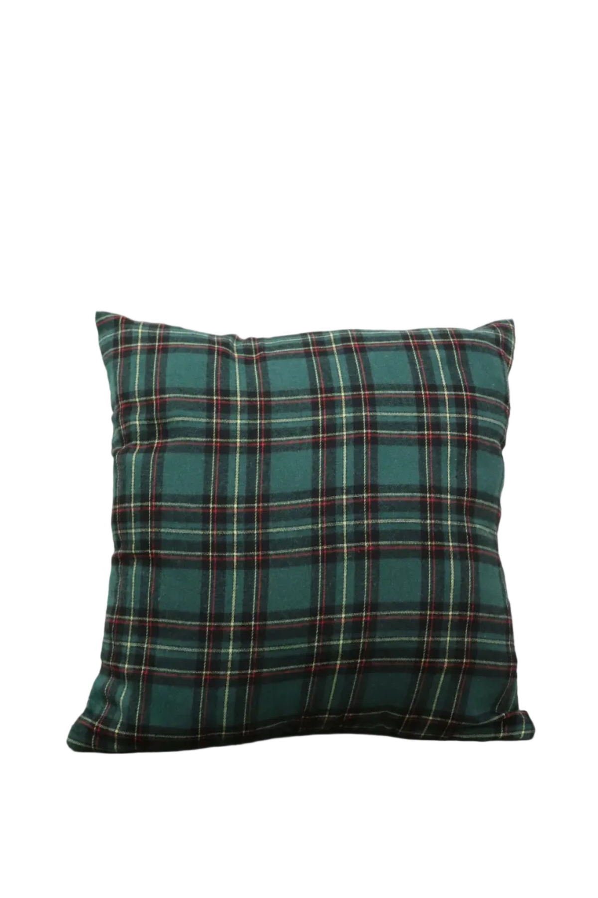 Coussin tartan vert