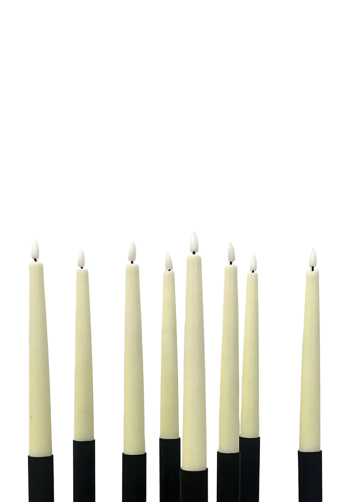 Chandelles LED ivoire (lot de 8)