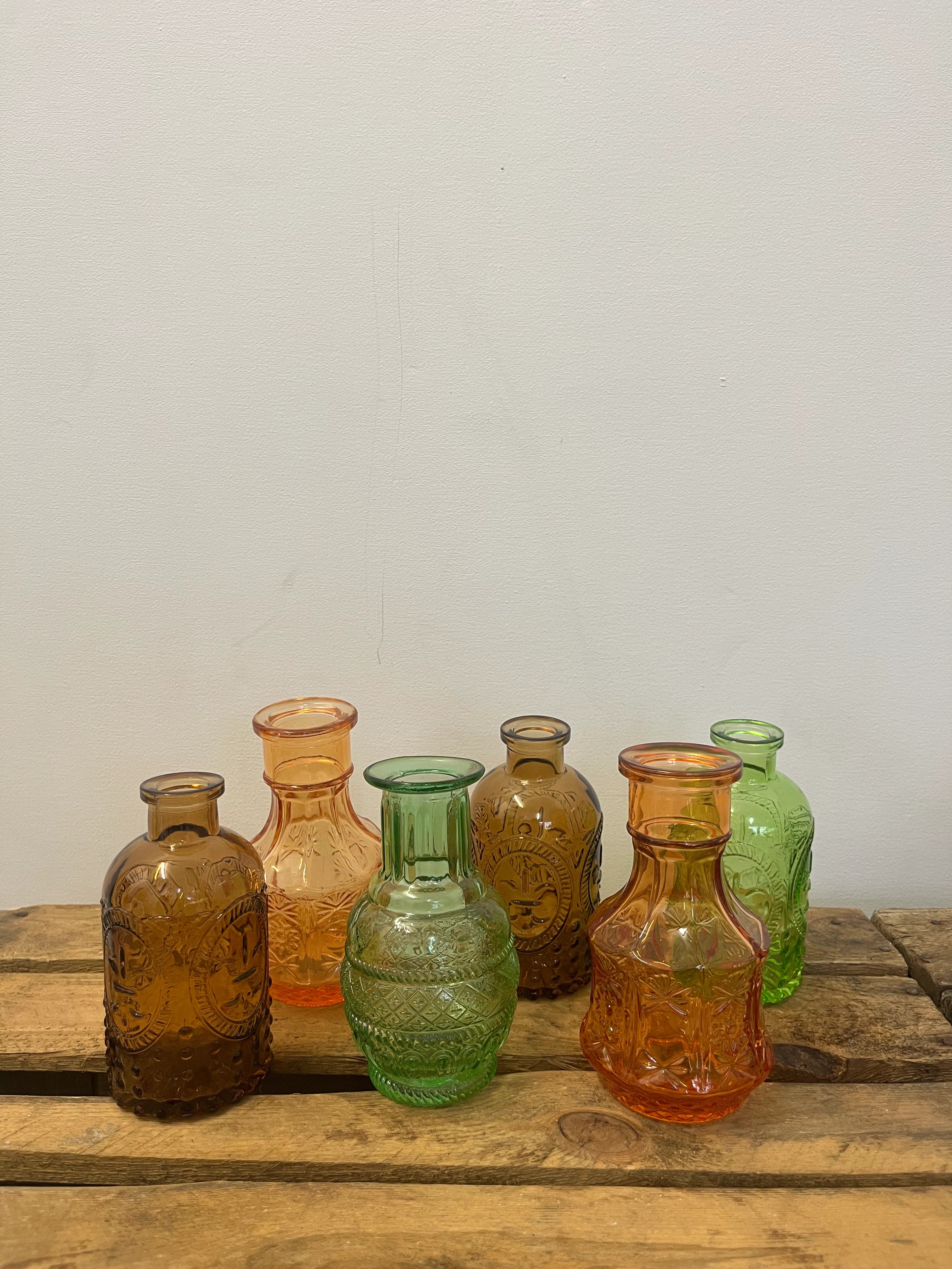 Lot 6 vases soliflor multicolor