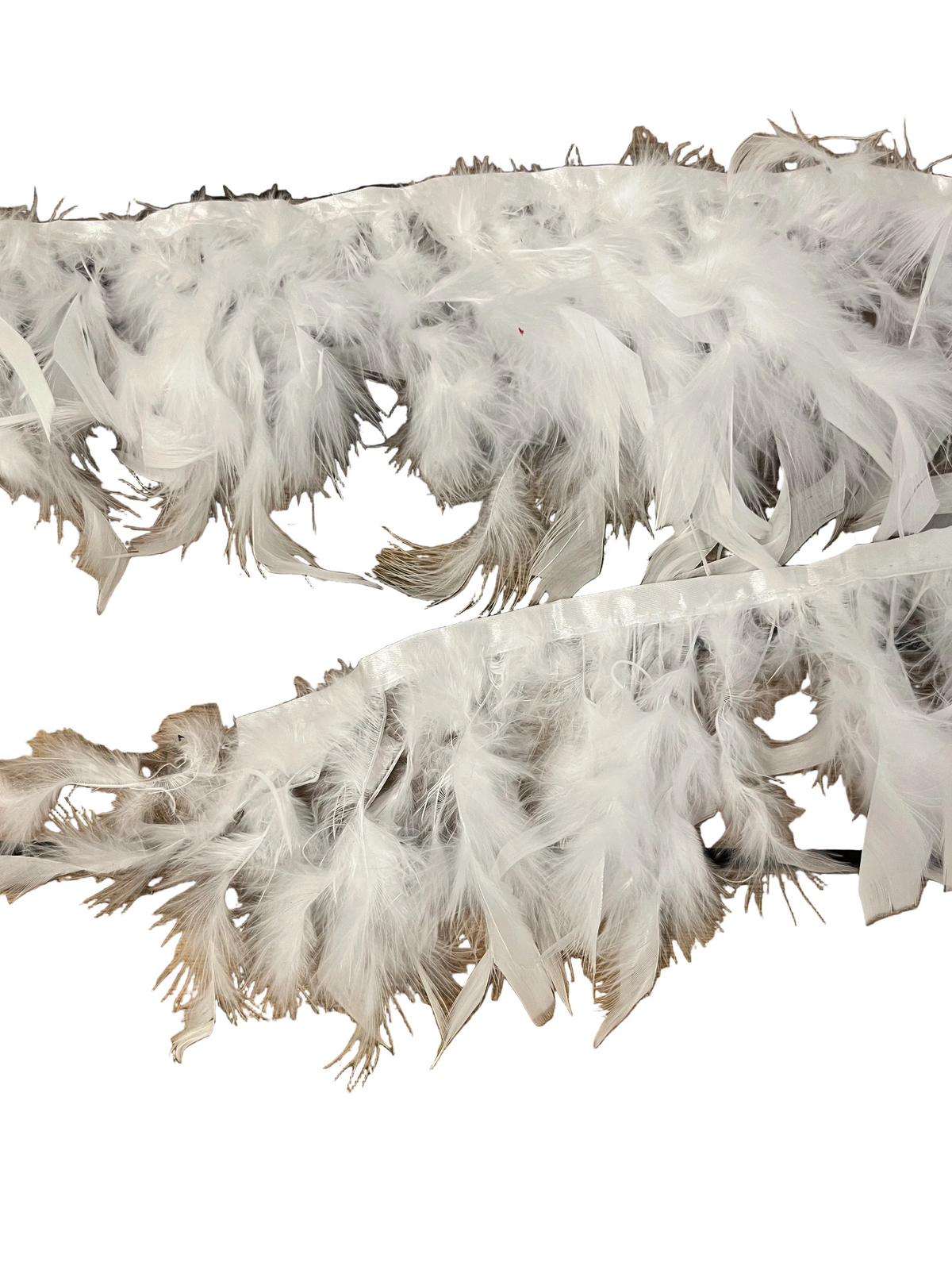 Mini boa plume blanc