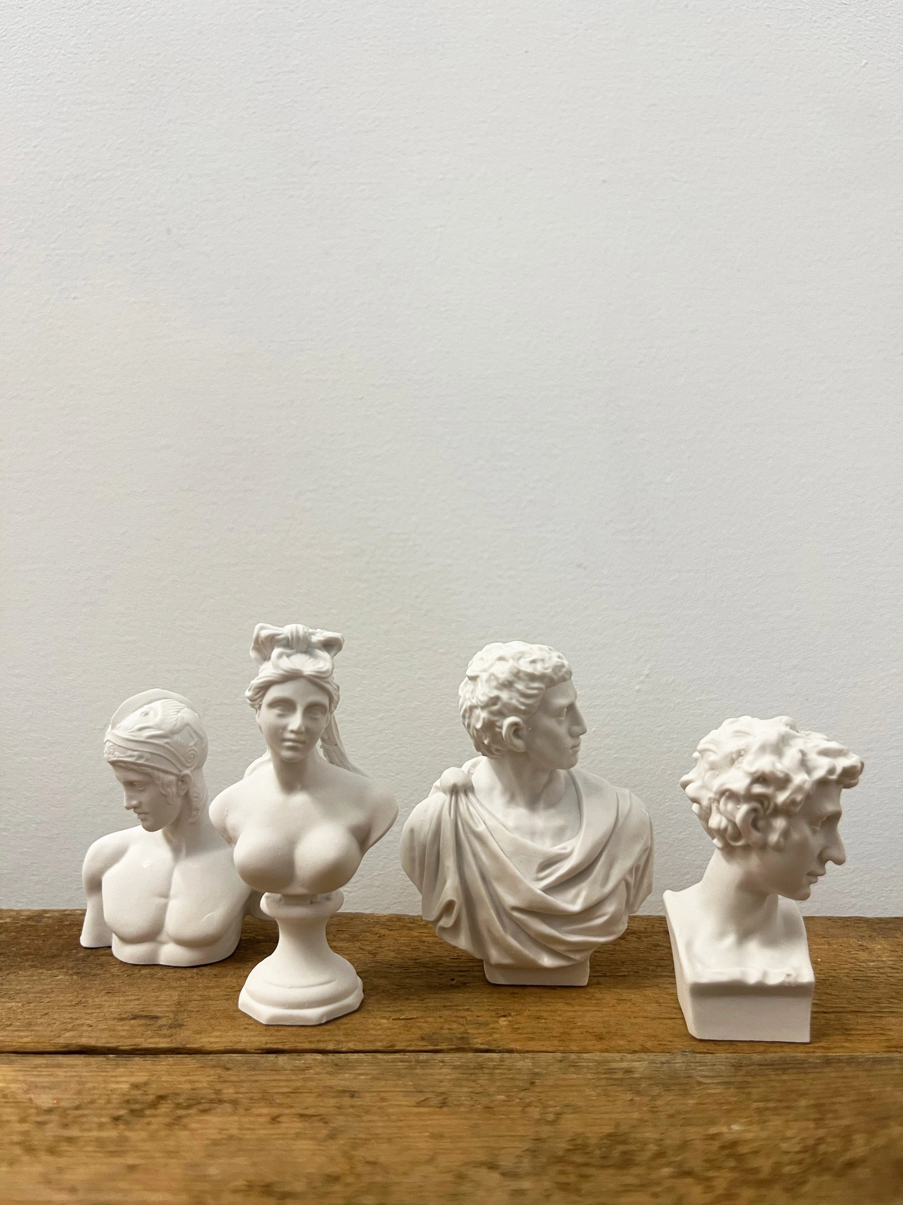Mini sculpture buste (lot de 4)