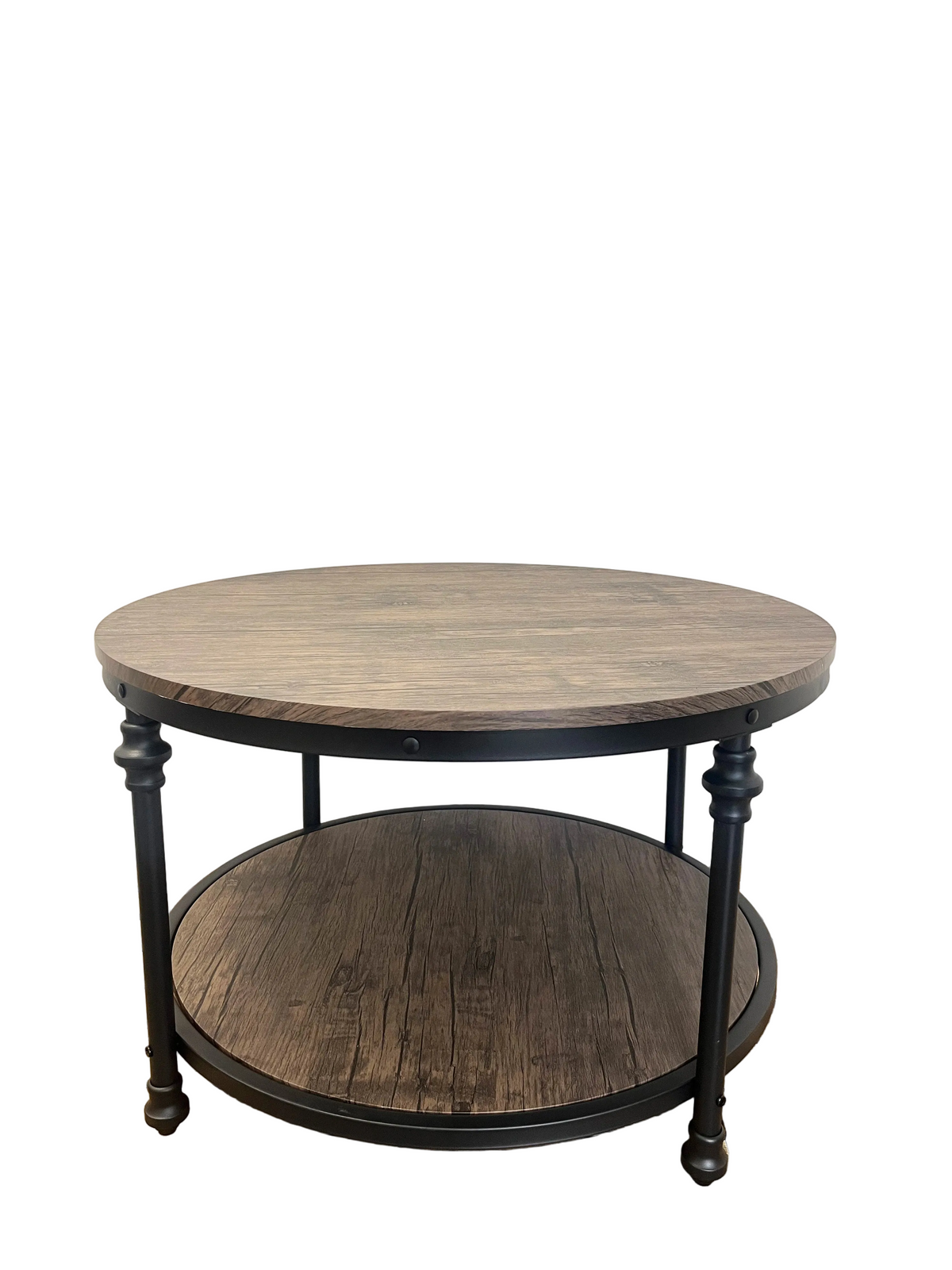 Table basse ronde 2 plateaux