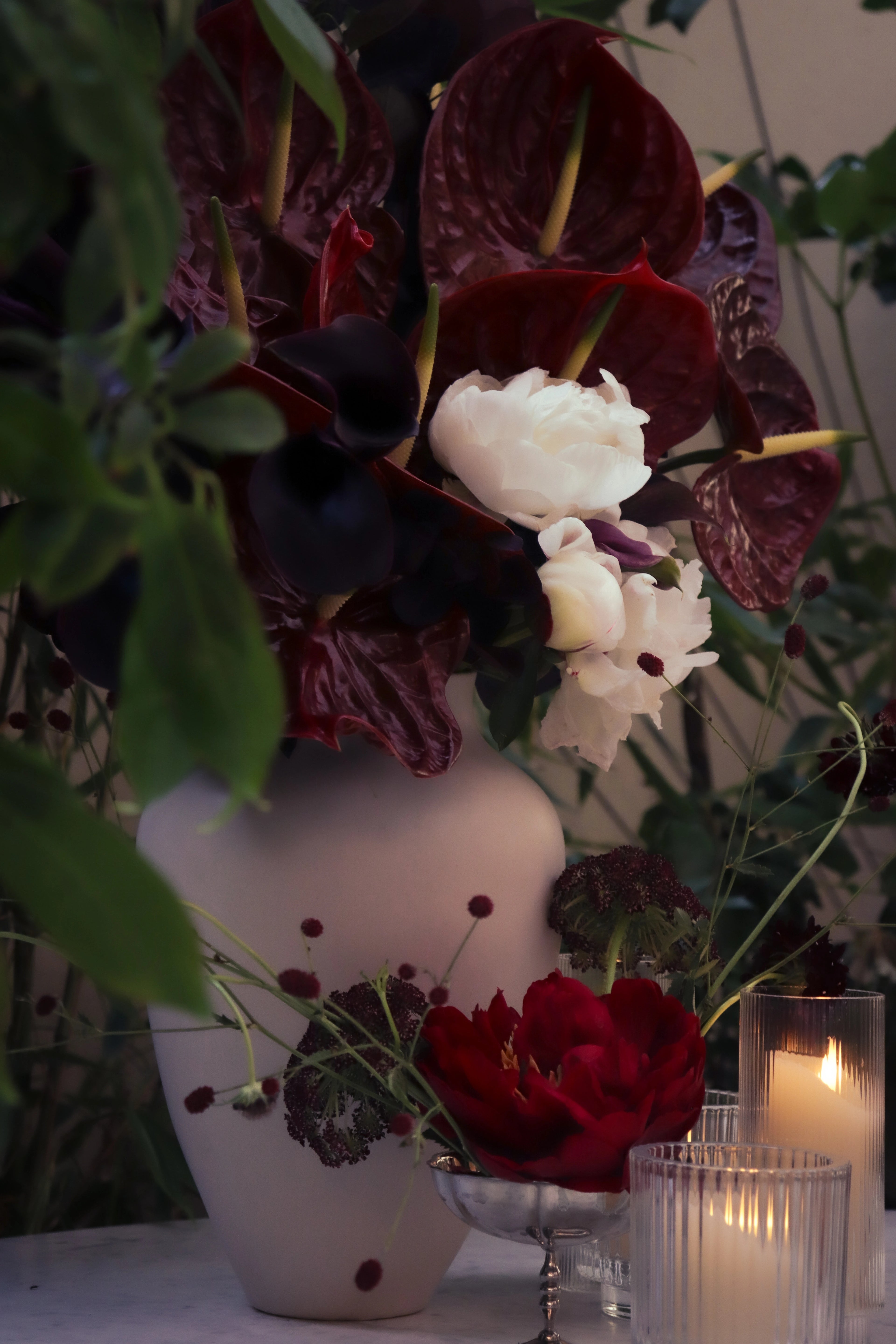 Vase écru design