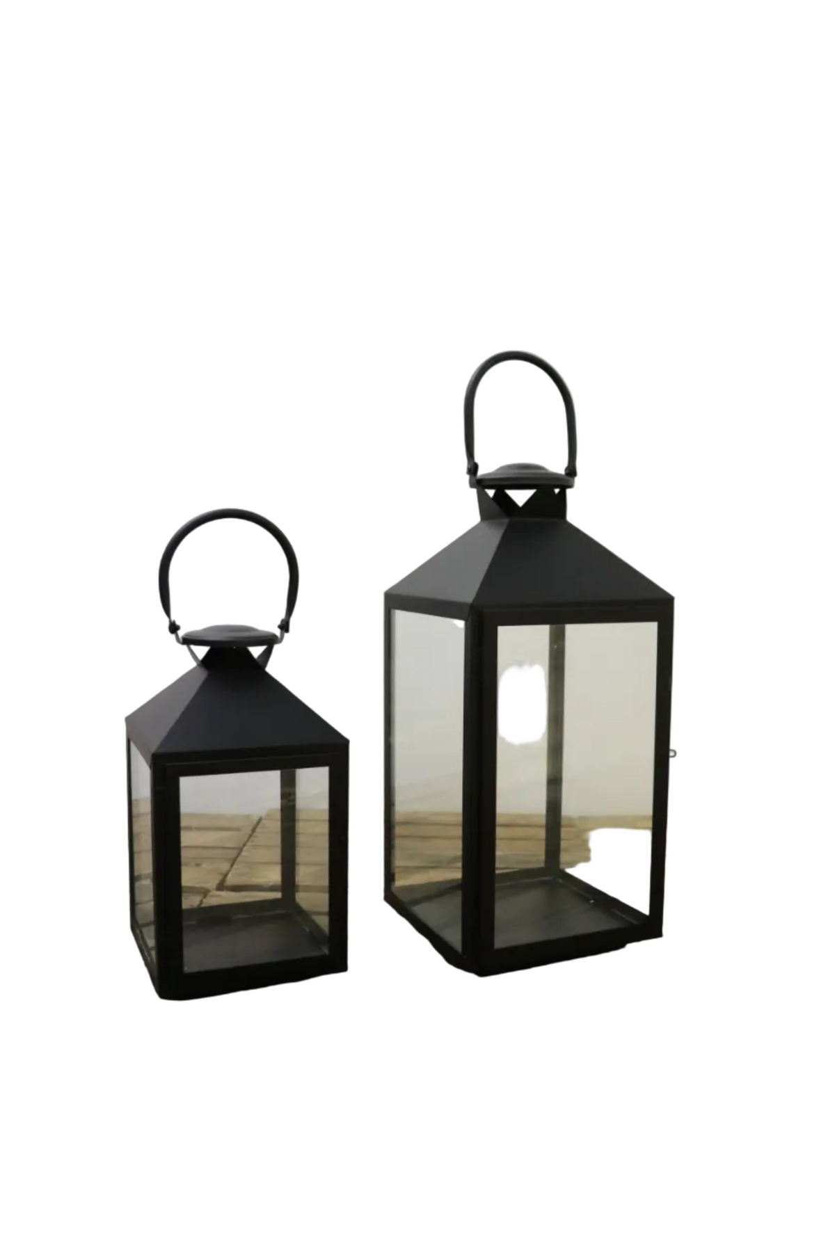 Lanternes noires (lot de 2)
