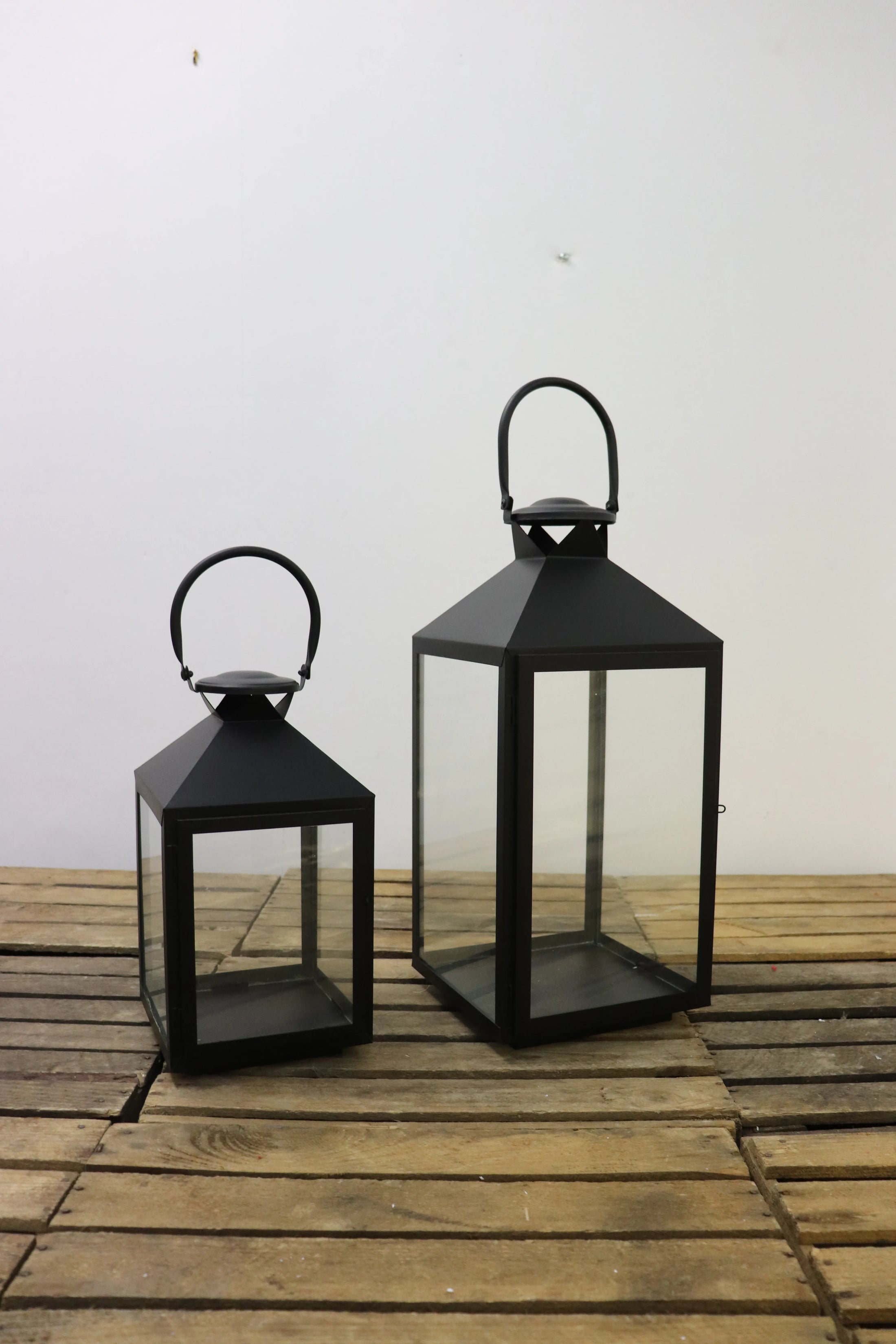 Lanternes noires (lot de 2)