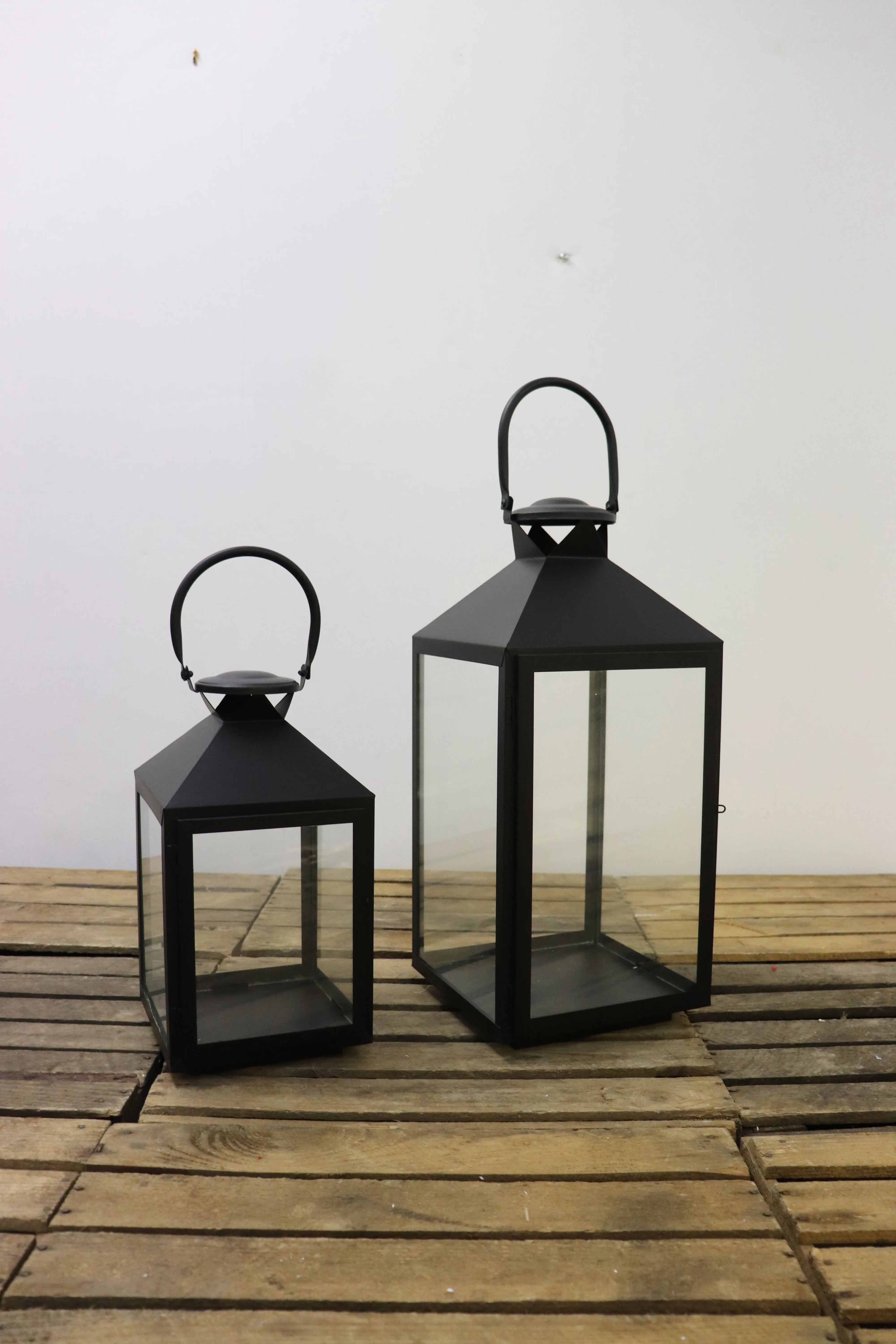 Lanternes noires (lot de 2)