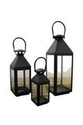 Lanternes noires (lot de 3)