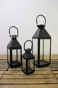 Lanternes noires (lot de 3)