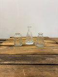 Lot 3 vases soliflor verre