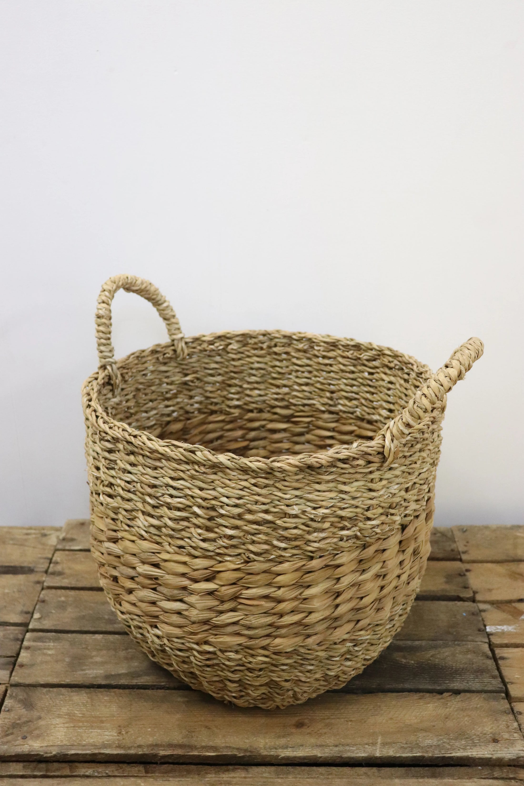Panier rond en osier avec anses (2 tailles disponibles)