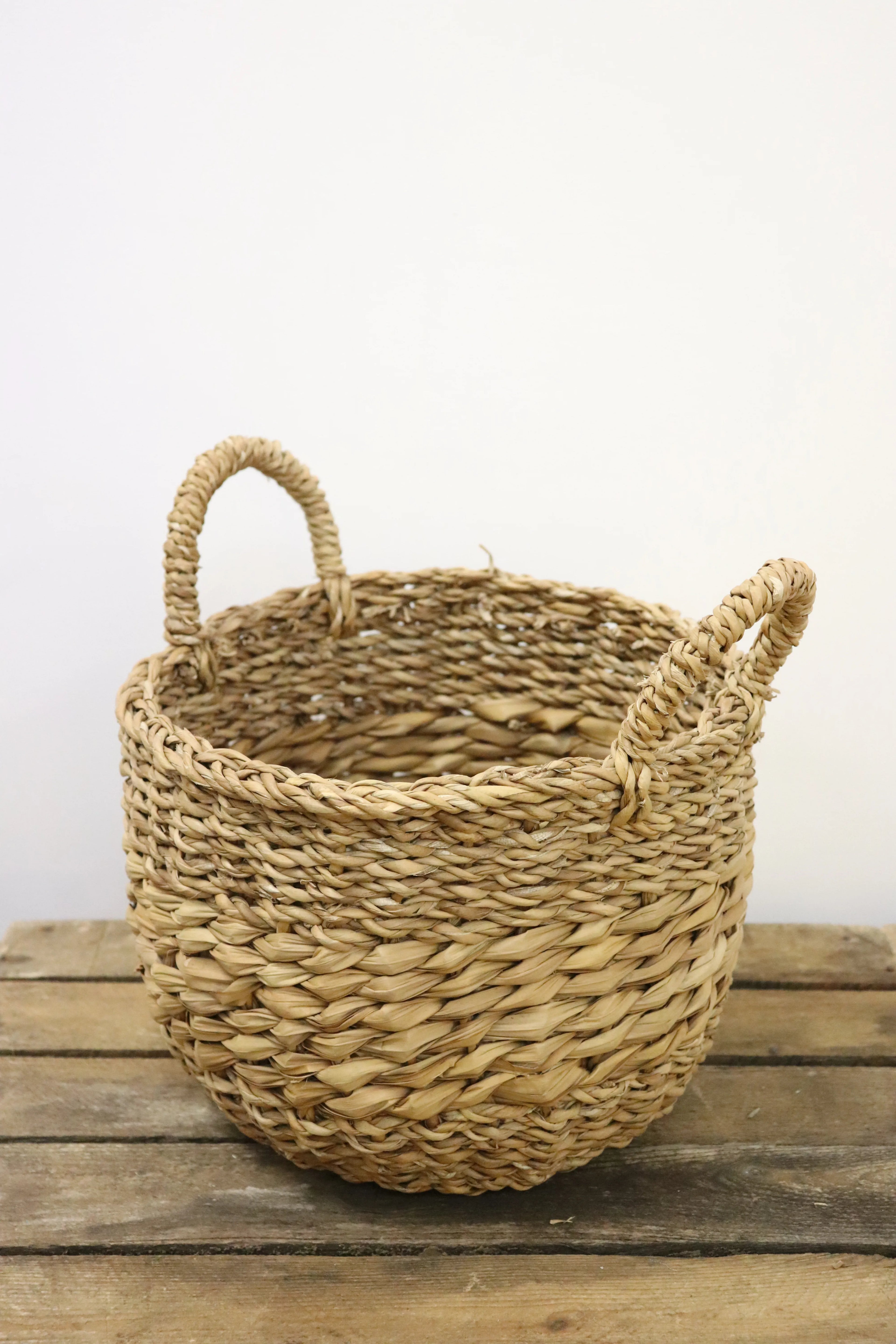 Panier rond en osier avec anses (2 tailles disponibles)