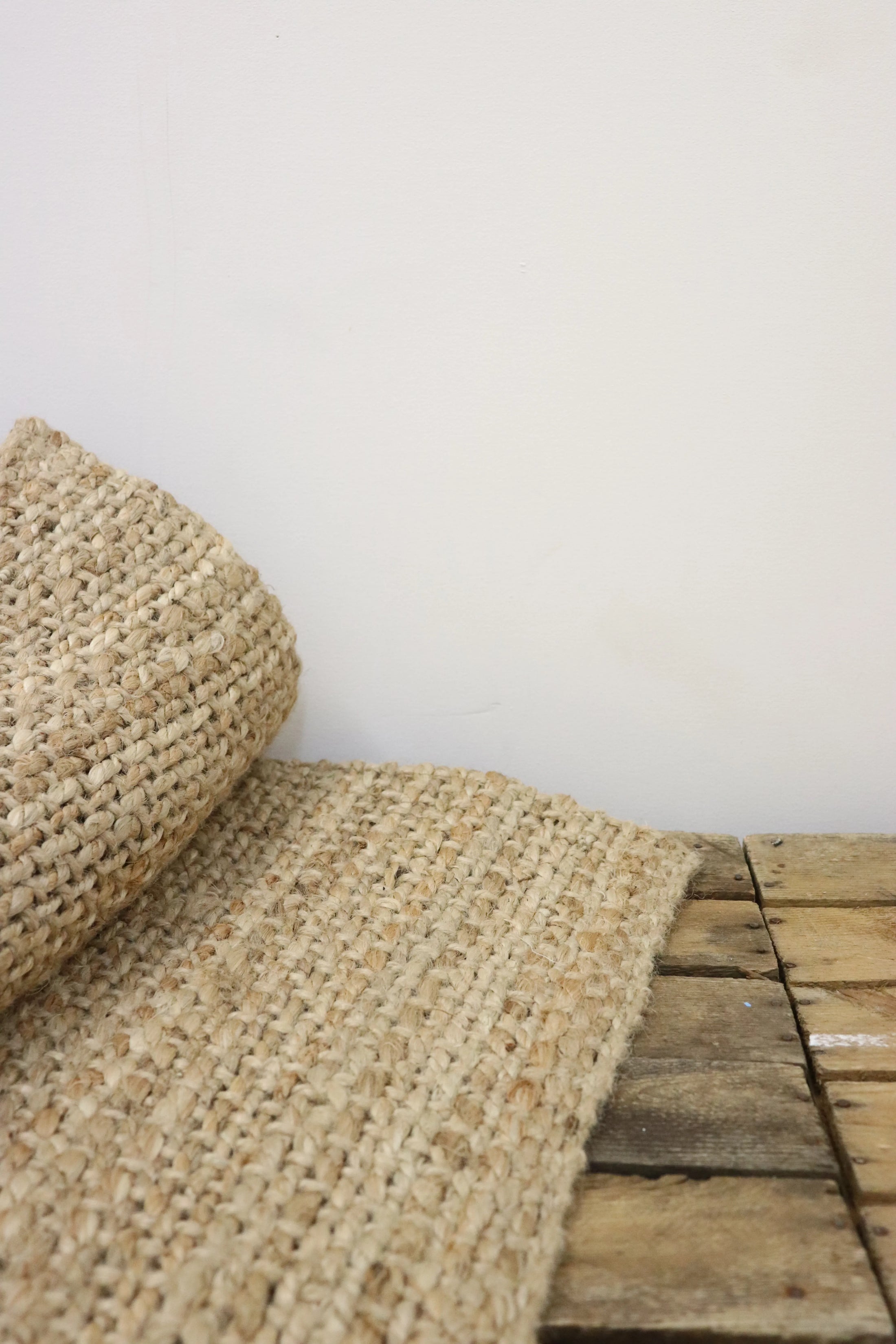 Tapis rectangle jute