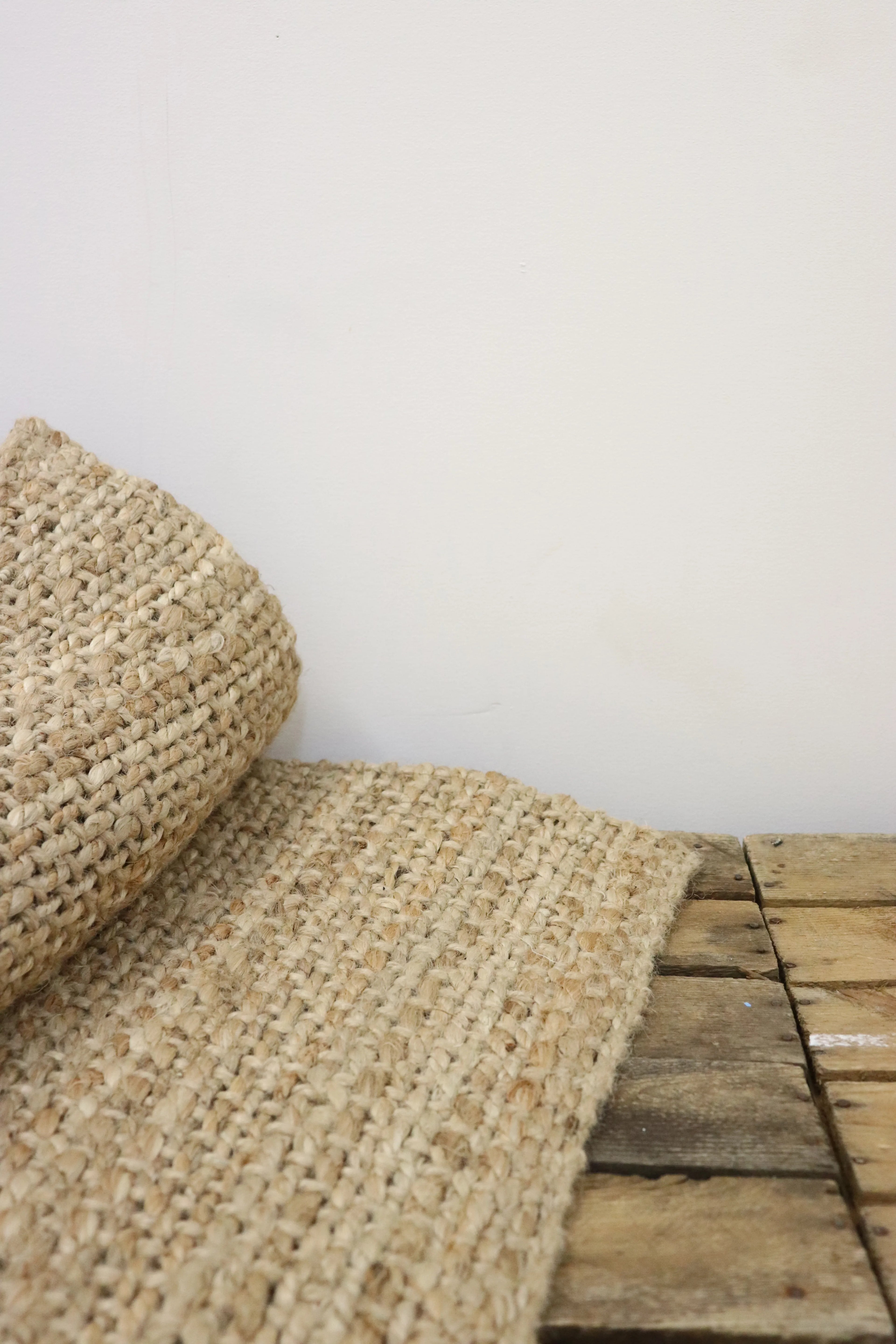 Tapis rectangle jute