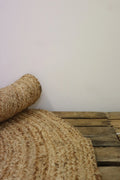 Tapis rond jute