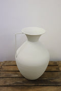 Vase jarre blanc avec anse