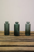 Vase soliflor vert (lot de 3)