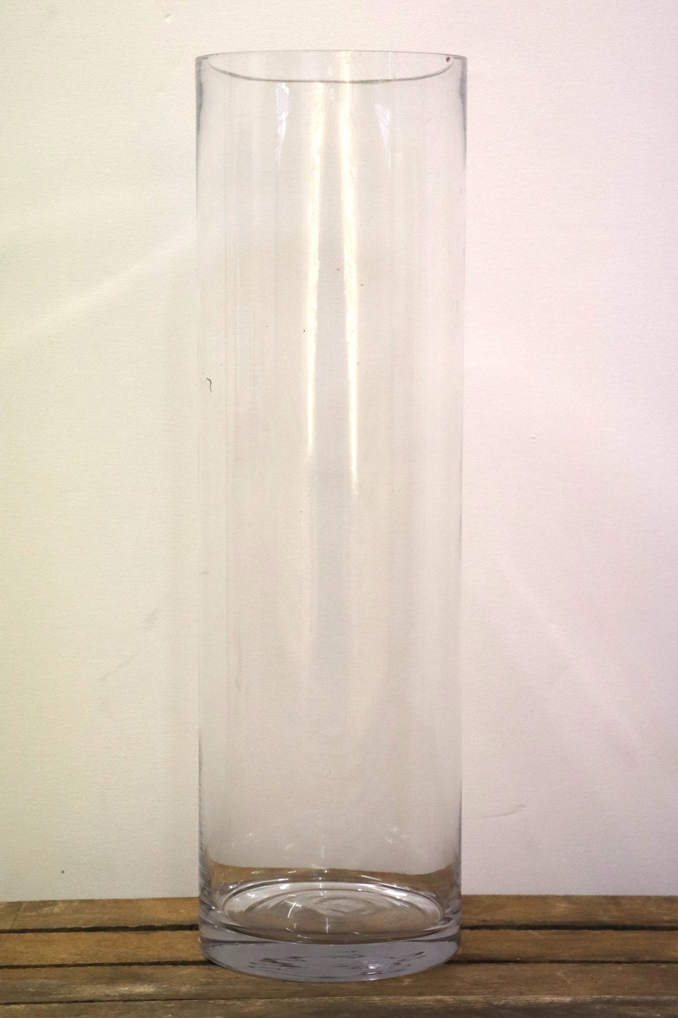 Vase tube en verre 3 tailles