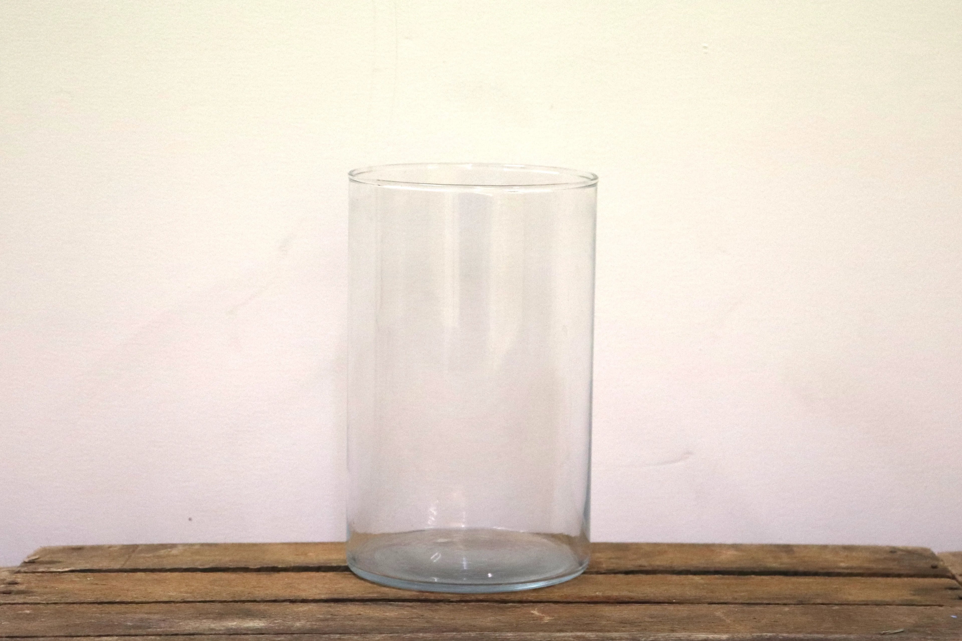 Vase tube en verre 3 tailles