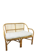 Banquette rotin 2 places