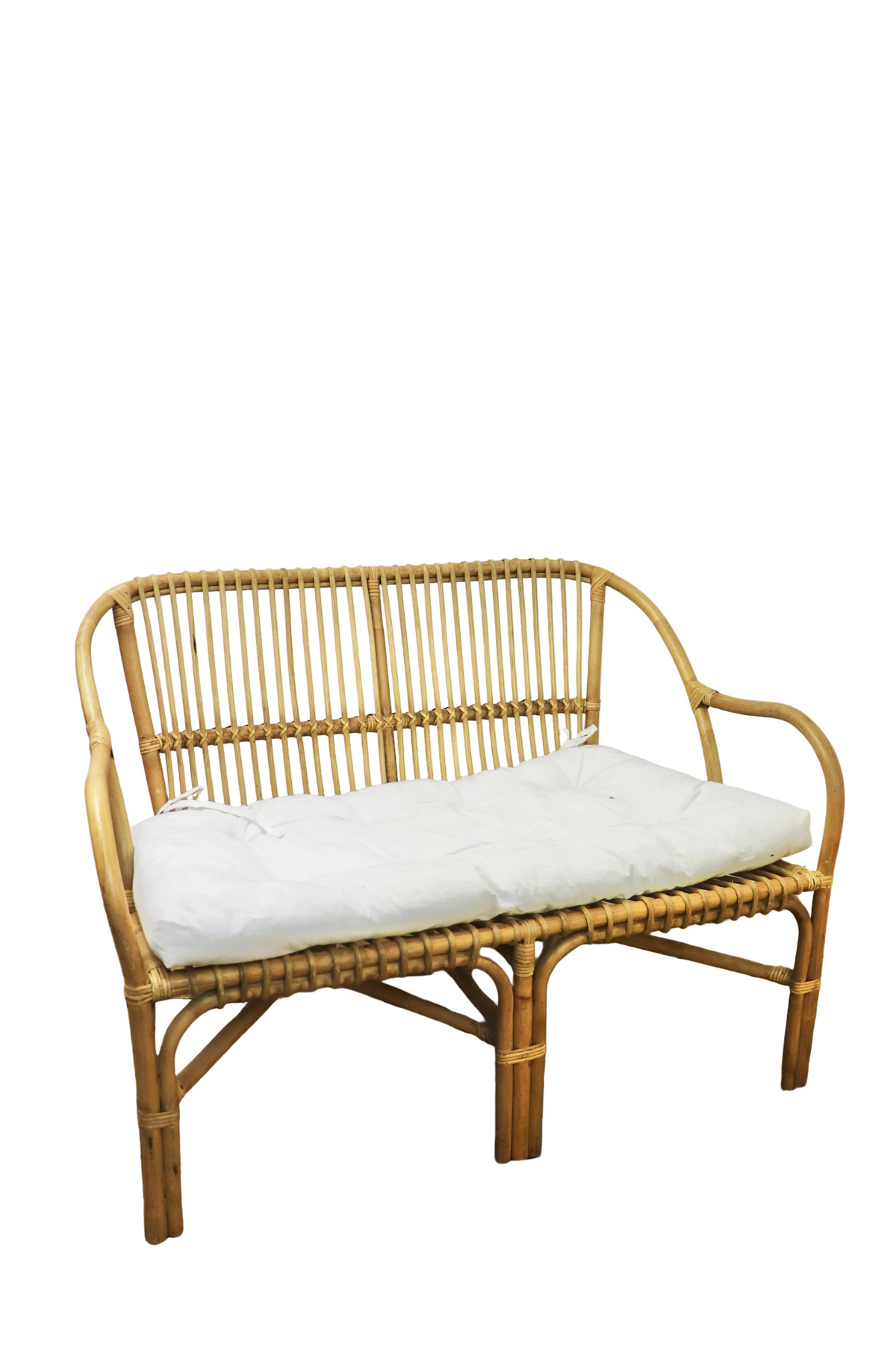 Banquette rotin 2 places