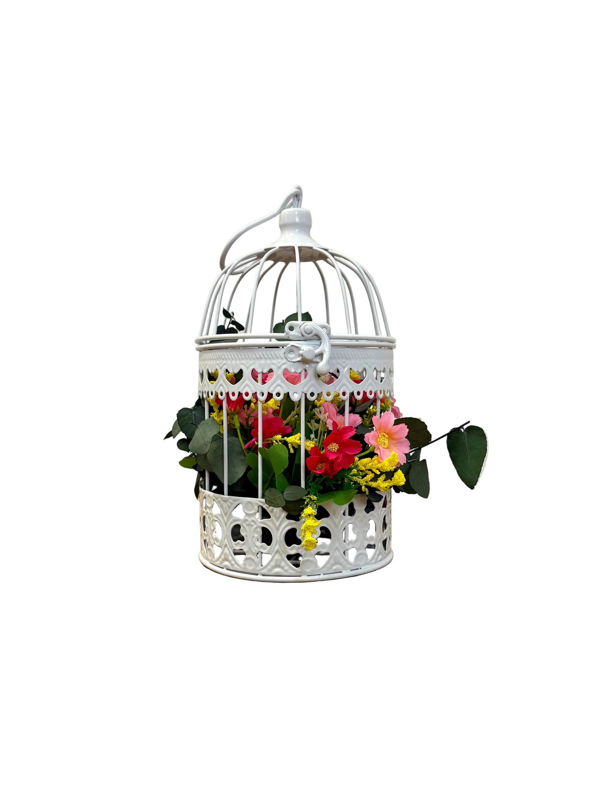Cage à oiseau blanche