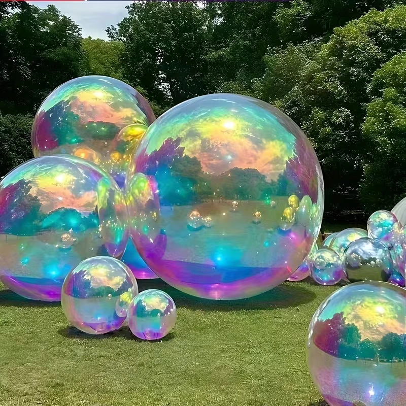 Boule gonflable irisée XXL