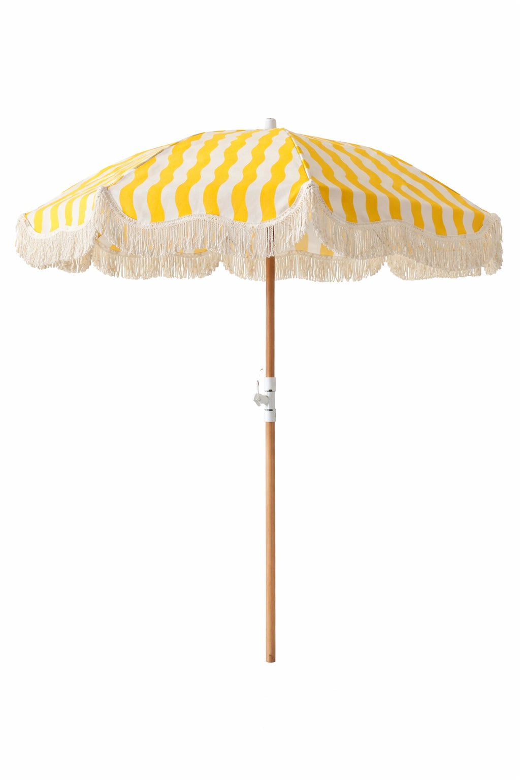 Parasol à rayures Jaune/Blanc